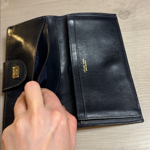 CELINE Macadam Triomphe Canvas & Leather Envelope Wallet – Vintage - Picture 12 of 16